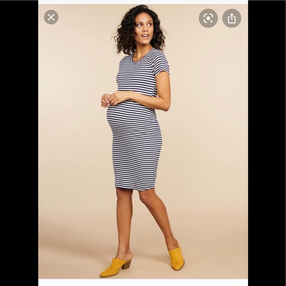 Bundle of motherhood maternity ribbed dresses